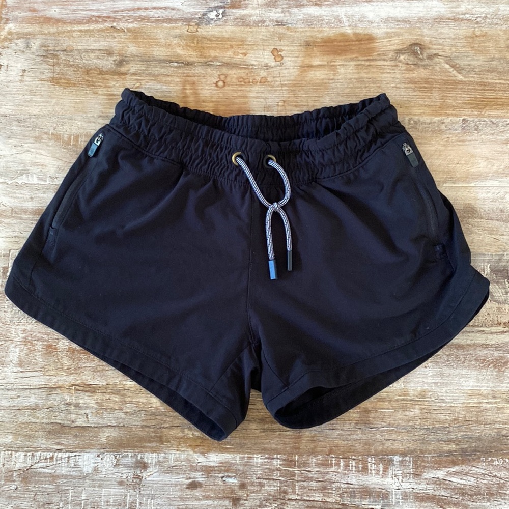 Athleta Kids Black Athletic Drawstring Shorts